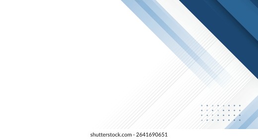Blue abstract background with white color. Abstract blue background with square shapes. Modern Simple Blue Grey Abstract Background Presentation Design