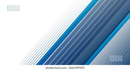 Blue abstract background with white color. Abstract blue background with square shapes. Modern Simple Blue Grey Abstract Background Presentation Design.vektor