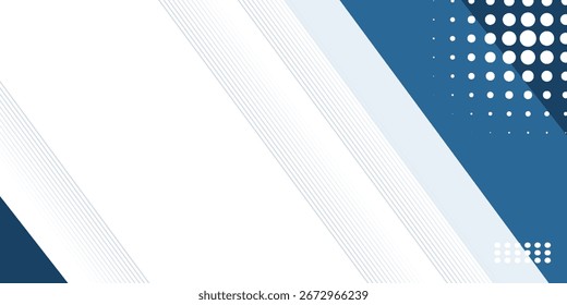 Blue abstract background with white color. Abstract blue background with square shapes. Modern Simple Blue Grey Abstract Background Presentation Design eps 10