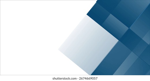 Fundo abstrato azul com cor branca. Fundo azul abstrato com formas quadradas. Moderno Simples Azul Cinza Abstrato Fundo Apresentação Design para Negócios Corporativos e Instituição.