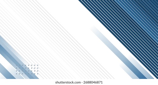 Blue abstract background with white color. Abstract blue background with square shapes. Modern Simple Blue Grey Abstract Background Presentation Design