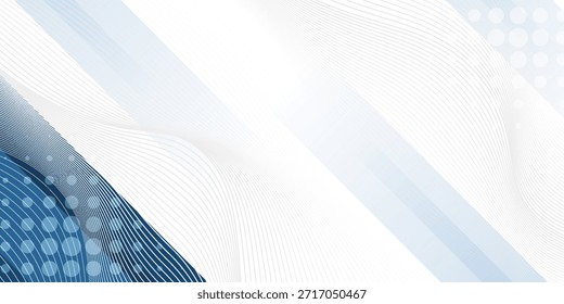 Blue abstract background with white color. Abstract blue background with square shapes. Modern Simple Blue Grey Abstract Background Presentation Design