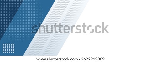 Blue abstract background with white color. Abstract blue background with square shapes. Modern Simple Blue Grey Abstract Background Presentation Design eps 10