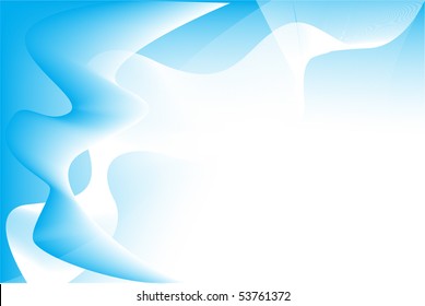 blue abstract background with white copy space