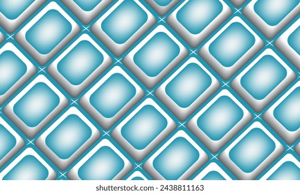 blue abstract background with white squares and stars