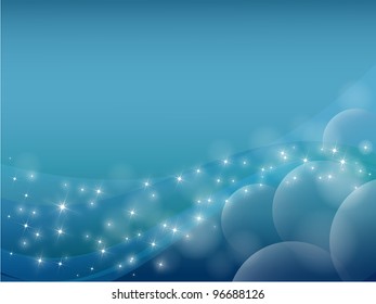 blue abstract backgrounds planet and star