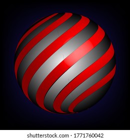 Blue abstract background,with square bars placed  on a circle in a vector style.