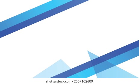 Blue abstract banner vector background, blue geometric border on transparent background design. Perfect for banners, posters, templates, backgrounds, and presentations