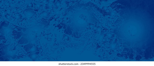 ilustración vectorial de banner abstracto azul