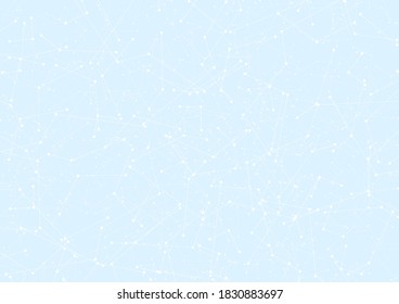 Fondo en blanco abstracto azul con líneas blancas tecnológicas. Entorno de red tecnológica futurista para anuncios de negocios, certificados o diseño de documentos oficiales