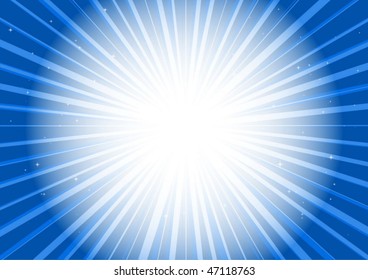 Blue abstract blast