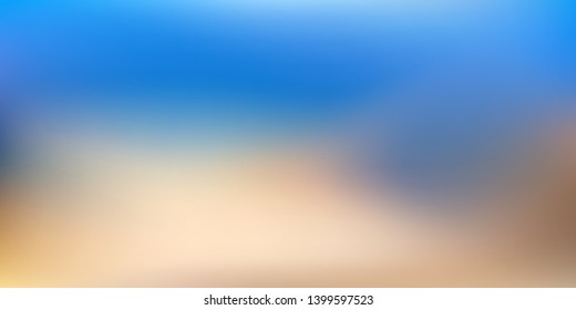 Blue Abstract Blurred Background. Sky Blue Blurred Background. Vector Illustration.