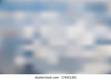Blue abstract blurry background