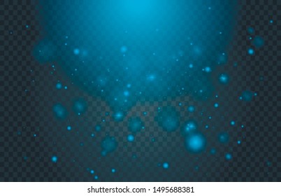 Blue abstract bokeh background. 