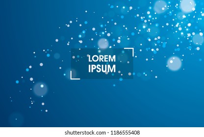 blue abstract bokeh background vector