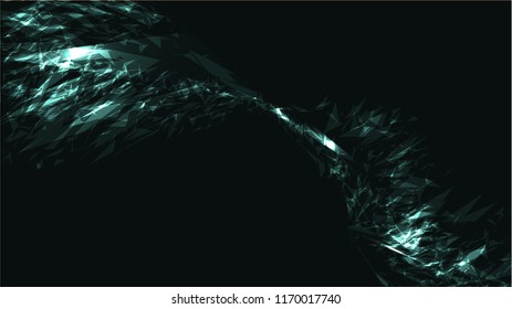 Blue abstract bright magical cosmic energy electric bright bright light texture background of strips, energetic lines, threads intertwined together and copy space. Vector illustration.