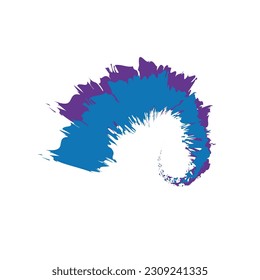 blue abstract brush stroke background vector design element template, blue brush stroke design element for background text or banner design, paint texture blue design editable color vector