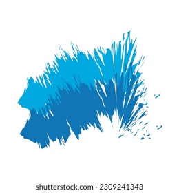 blue abstract brush stroke background vector design element template, blue brush stroke design element for background text or banner design, paint texture blue design editable color vector