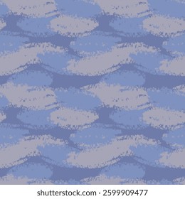 Blue Abstract Brush strokes pattern design for fashion textiles, graphics and crafts