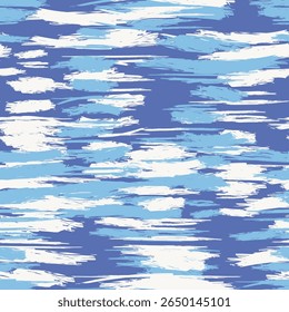 Abstrait bleu brosse motifs de coups de conception pour les textiles de mode, graphiques et artisanat