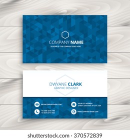 Blue Abstract Business Card