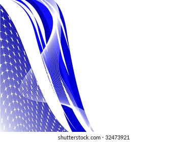 Blue abstract card; see more im my portfolio