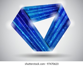 blue abstract card. vector illustration