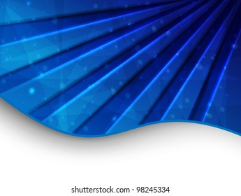 blue abstract card. vector illustration