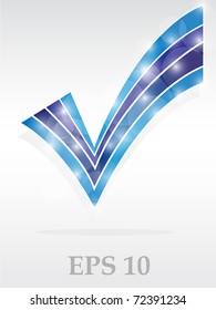Blue abstract check. Vector illustration
