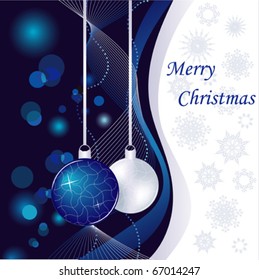 Navidad azul abstracta