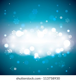 Blue abstract Christmas background