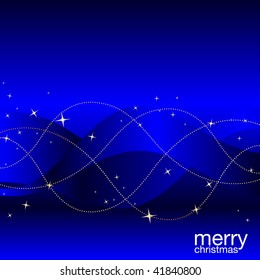 Blue abstract Christmas background