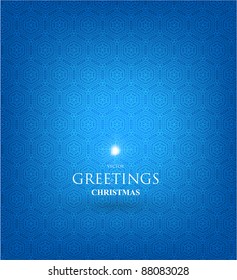 Blue Abstract Christmas background with seamless snowflakes ornament