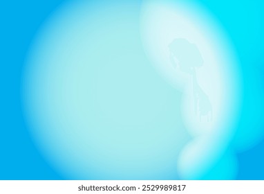 Clipart de Plano de Fundo de Círculo Abstrato Azul