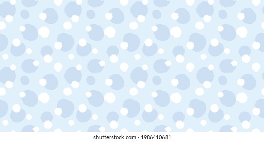 Fondo de patrón de repetición sin fisuras del círculo abstracto azul, papel de pared vectorial.