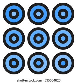 Blue abstract circles