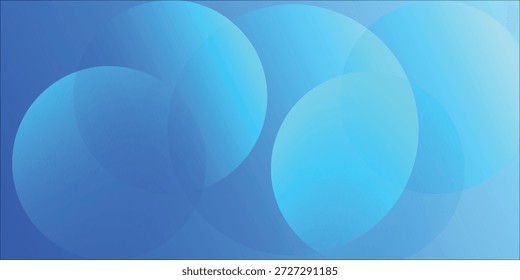 Fondo Abstractas azul de los círculos con el gradiente suave y los orbes superpuestos, textura moderna eps10
