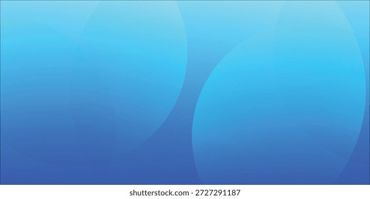 Fondo Abstractas azul de los círculos con el gradiente suave y los orbes superpuestos, ilustración moderna de la textura