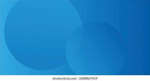 Blue Abstract Circles Over Gradient Background For Modern Tech Calm Minimal Design Backdrop Stock Image
