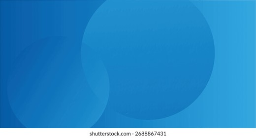 Círculos Abstractas azules sobre el fondo del gradiente para la tecnología moderna Calma Minimal Design Backdrop Imagen de stock eps10