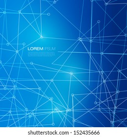 Blue Abstract Circuit Board Vector Background