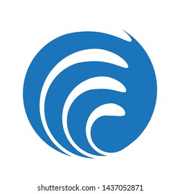 blue abstract circular illustration, vector