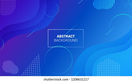 Blue Abstract Color background with Waves
