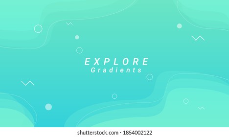 Blue Abstract Colorful Paper Cut Background