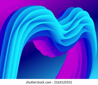 Fondo del vector colorido abstracto azul, onda líquida de flujo de color para el folleto de diseño, sitio web, volante. Gradiente de fondo abstracto de papel ondulado del negocio forma de flujo 3d