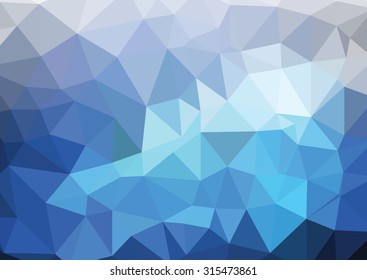 Blue abstract, composed of blue bricks, different