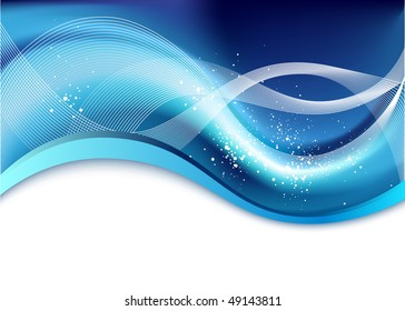 blue abstract composition