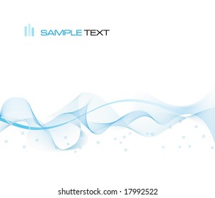 blue abstract composition - vector illustration