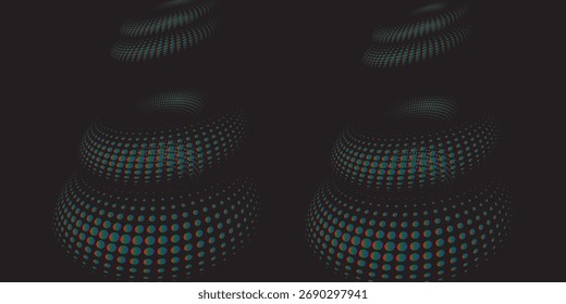 Composición abstracta azul - Ilustración vectorial.Moderno.