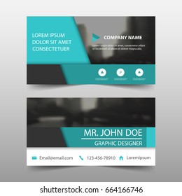Blue abstract corporate business card, name card template ,horizontal simple clean layout design template 